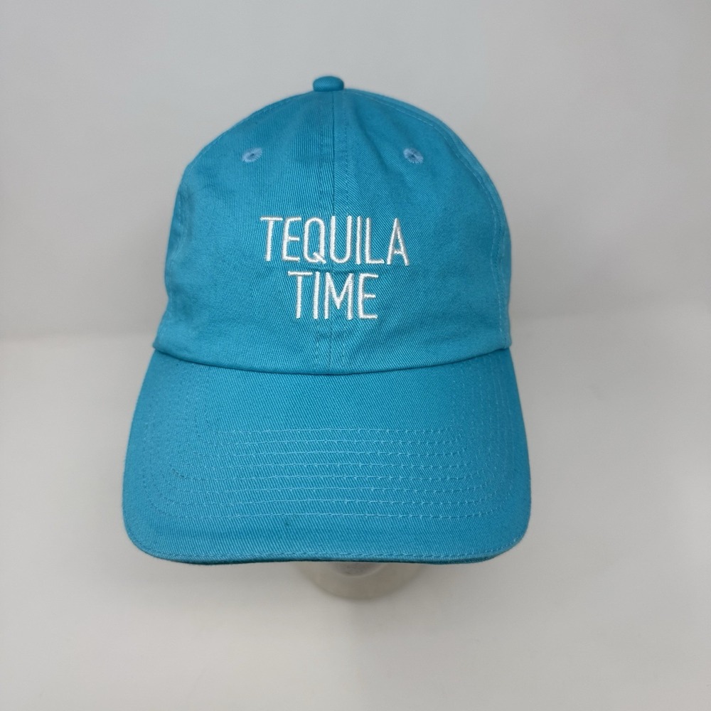 Tequila Time Cazadores Tequila 100% Agave Hat Cap Adjustable Strap Back Teal